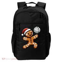 Cute Gingerbread Man Volleyball Christmas  Backpack thumb 0
