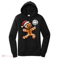 Cute Gingerbread Man Volleyball Christmas  Women's Hoodie thumb 0