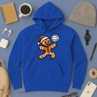 Cute Gingerbread Man Volleyball Christmas  Hoodie thumb 3