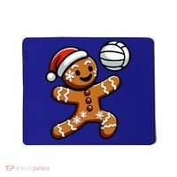 Cute Gingerbread Man Volleyball Christmas  Mousepad thumb 0