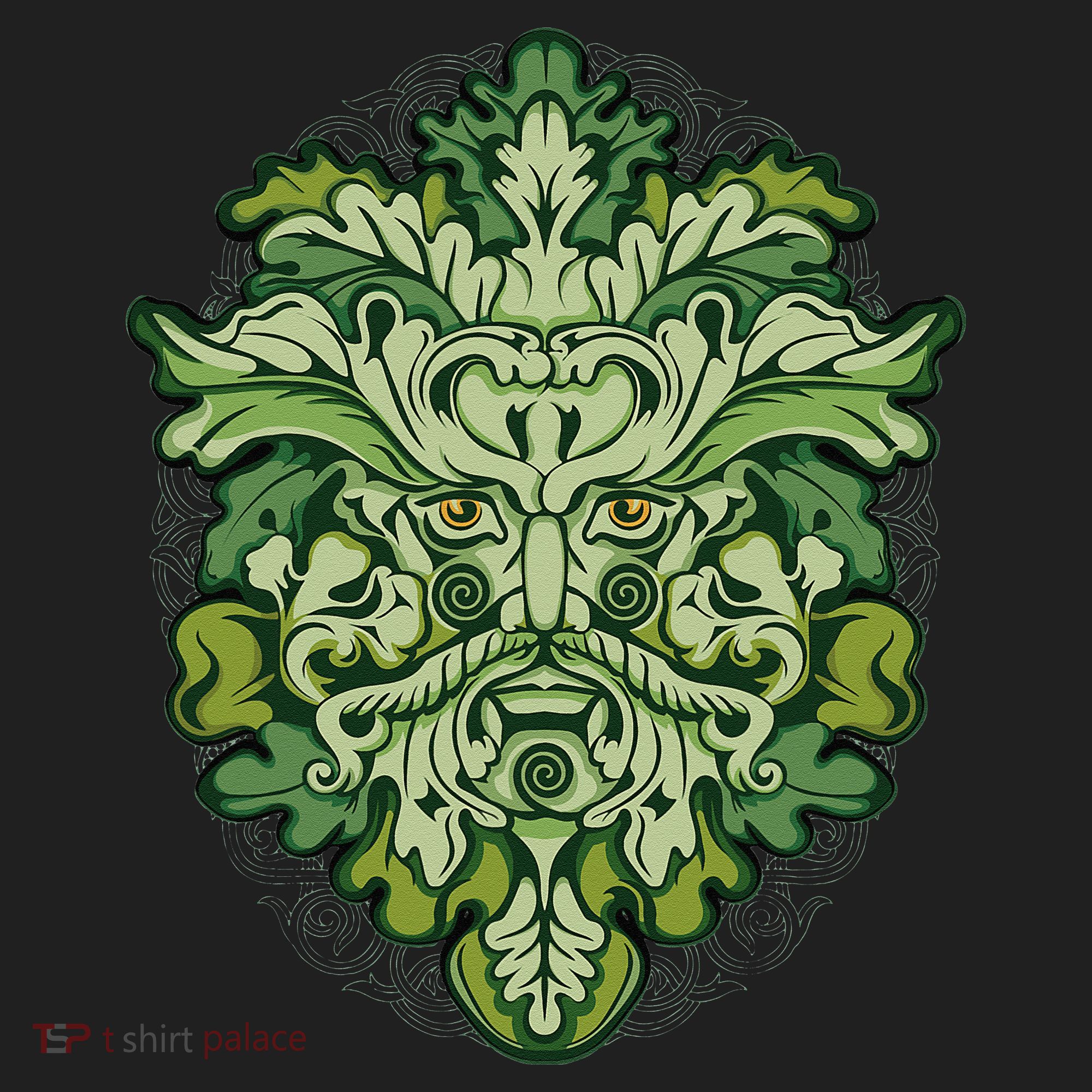 Celtic Green Man Pagan Irish Scottish Mythology God Women's Sweatshirt