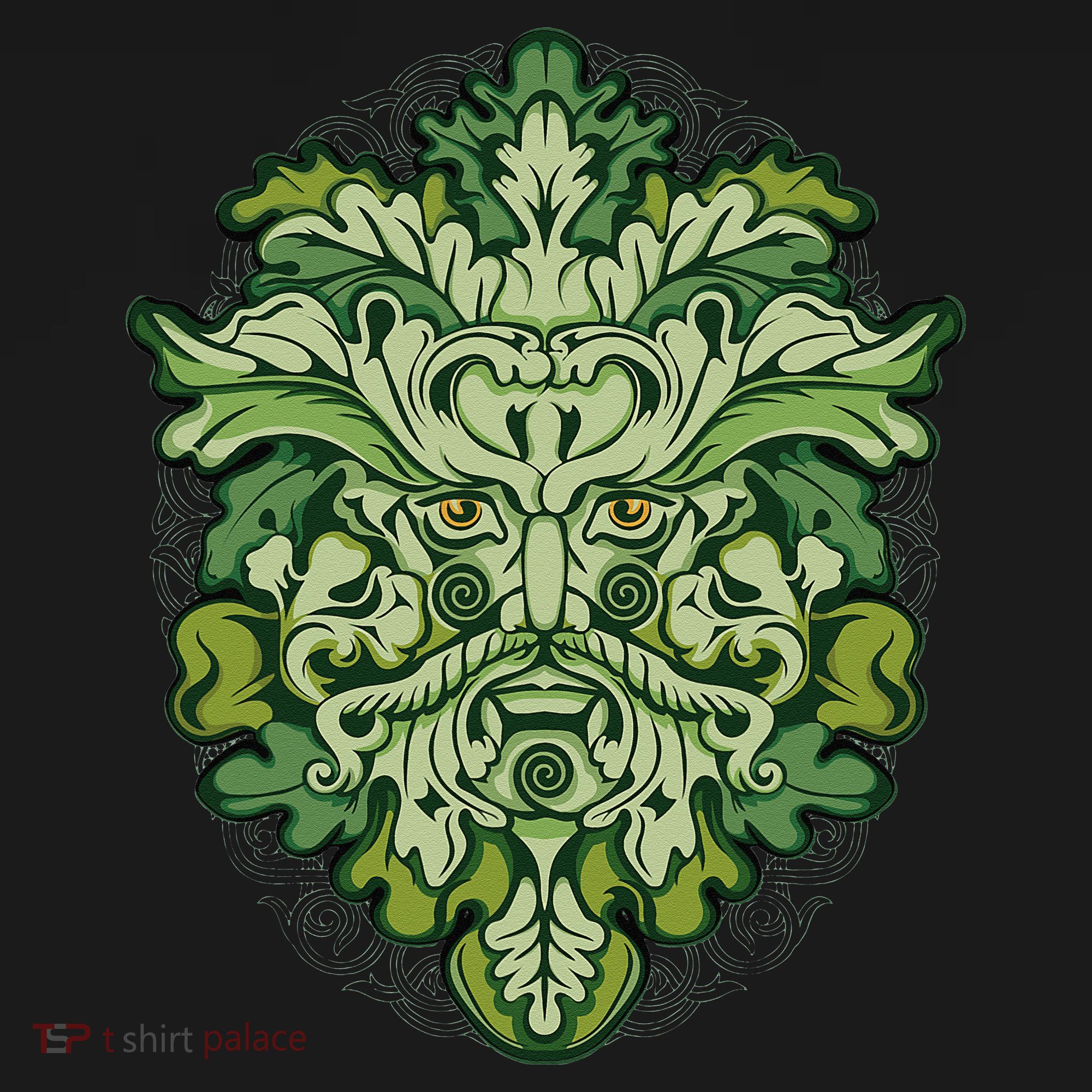 Celtic Green Man Pagan Irish Scottish Mythology God Coaster
