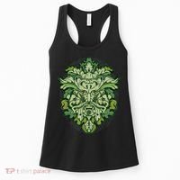 Celtic Green Man Pagan Irish Scottish Mythology God Women's Tank Top thumb 0
