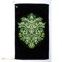 Celtic Green Man Pagan Irish Scottish Mythology God Golf Towel thumb 0