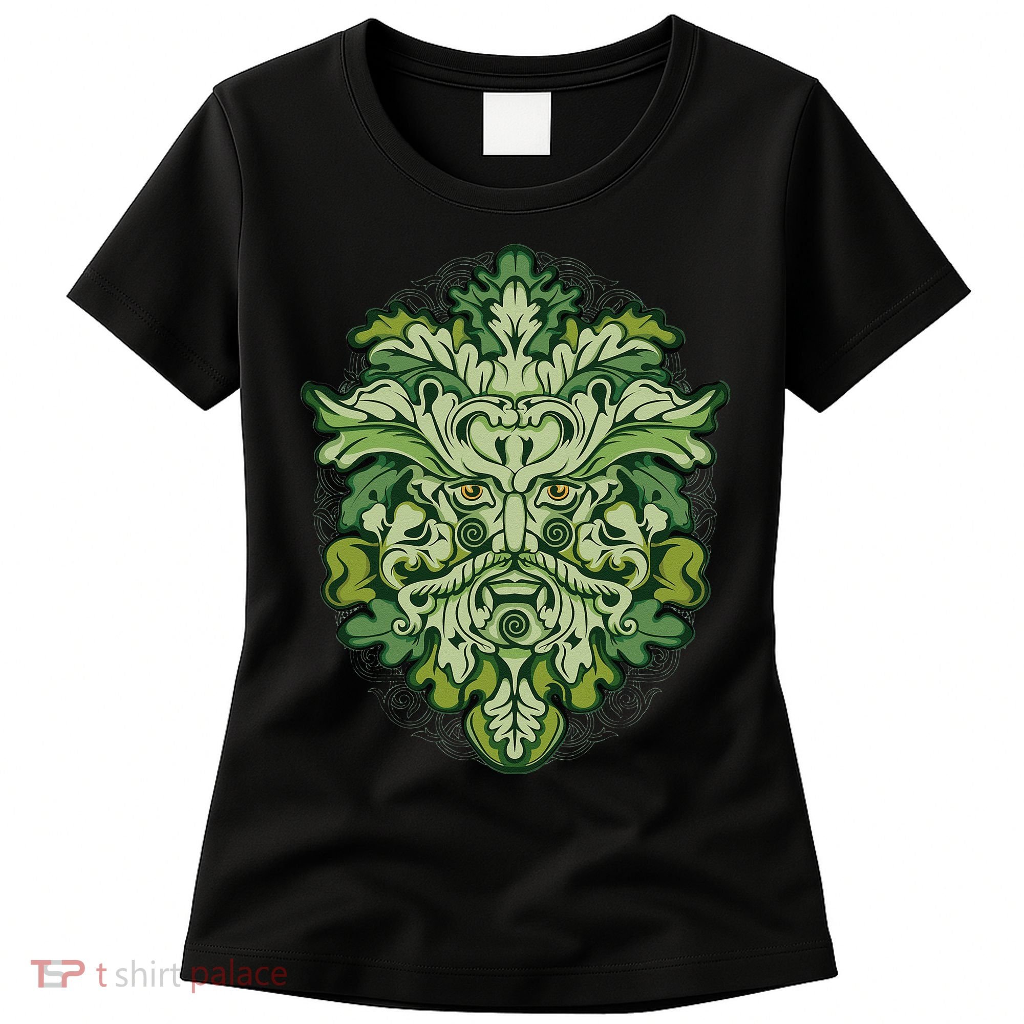 Celtic Green Man Pagan Irish Scottish Mythology God Women's T-Shirt