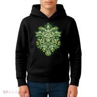 Celtic Green Man Pagan Irish Scottish Mythology God Kids Hoodie thumb 4