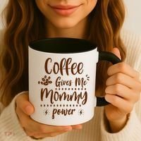 Coffee Gives Me Mommy Power Coffee Mug thumb 3