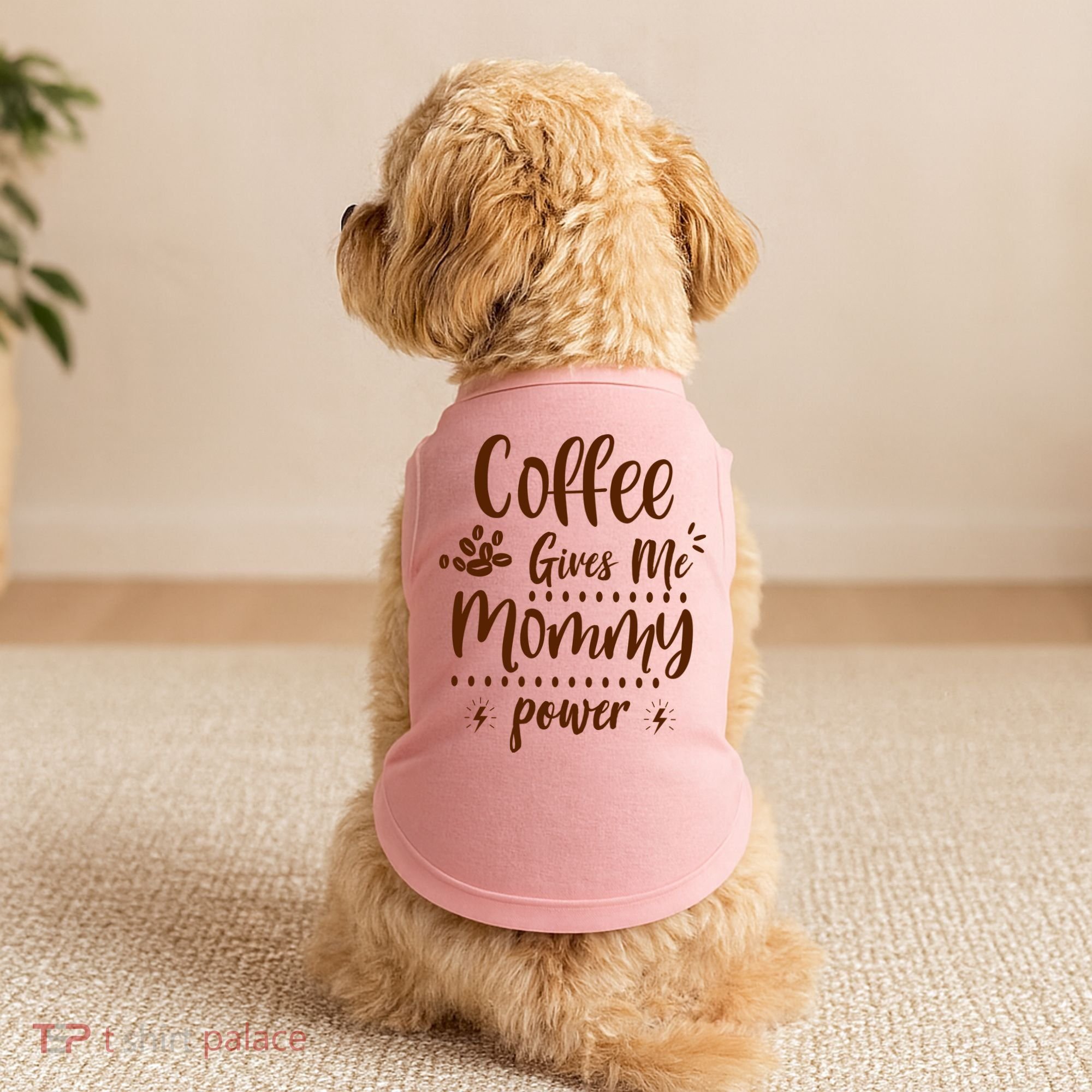 Coffee Gives Me Mommy Power Doggie Tank