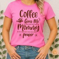 Coffee Gives Me Mommy Power Women's T-Shirt thumb 2
