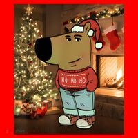 Chill Guy Meme Costume Funny Chill Guy Meme Santa Hat thumb 1