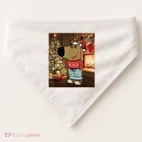 Chill Guy Meme Costume Funny Chill Guy Meme USA-Made Doggie Bandana thumb 0