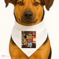Chill Guy Meme Costume Funny Chill Guy Meme USA-Made Doggie Bandana thumb 1