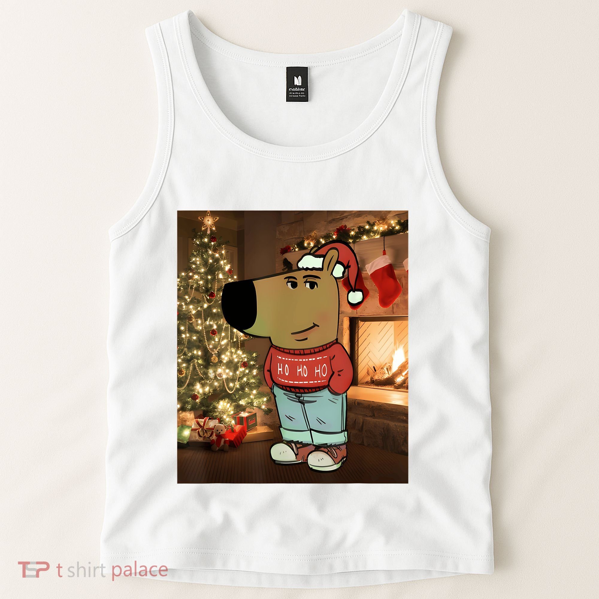 Chill Guy Meme Costume Funny Chill Guy Meme Tank Top