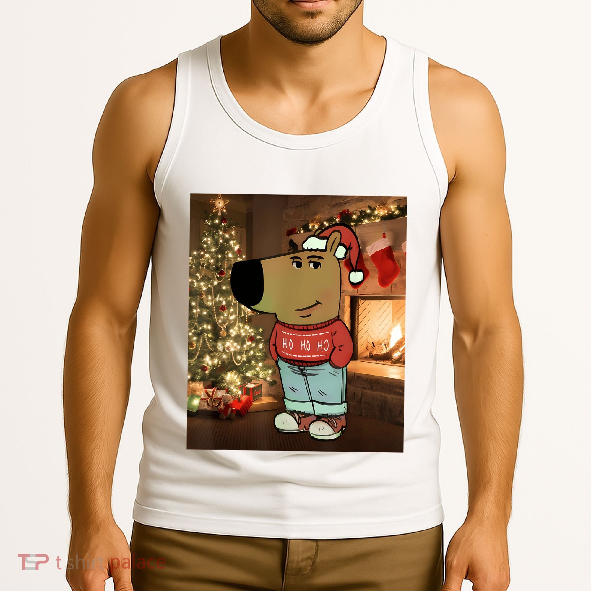 Chill Guy Meme Costume Funny Chill Guy Meme Tank Top