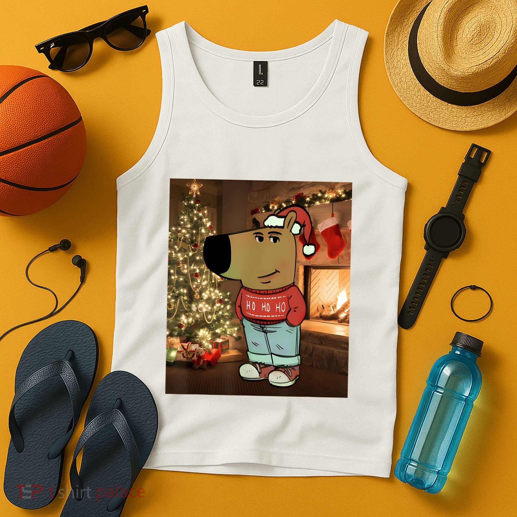 Chill Guy Meme Costume Funny Chill Guy Meme Tank Top