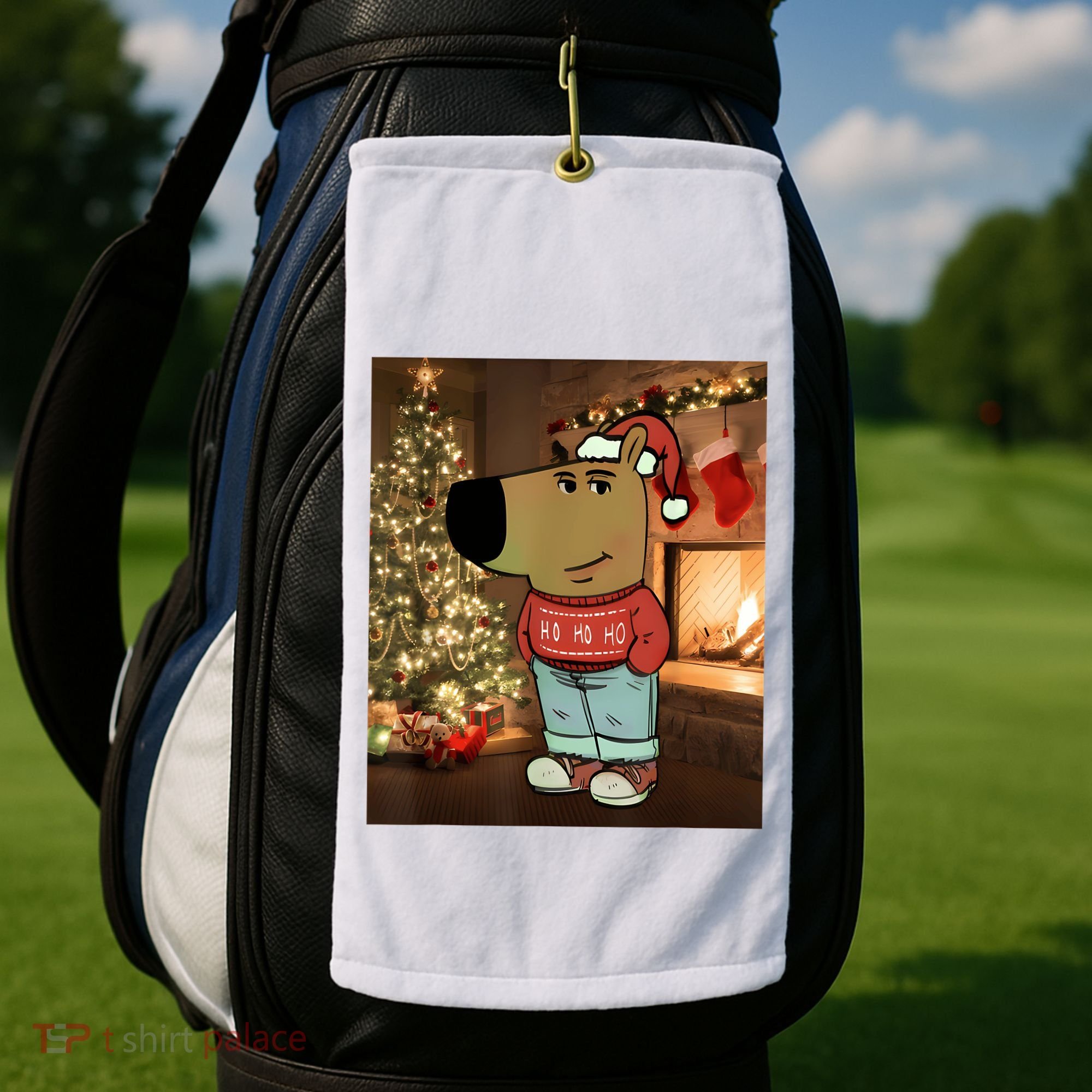 Chill Guy Meme Costume Funny Chill Guy Meme Golf Towel