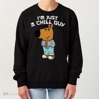 Chill Guy Meme Character Funny IM Just A Chill Guy Dog Women's Sweatshirt thumb 0