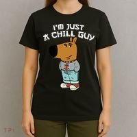 Chill Guy Meme Character Funny IM Just A Chill Guy Dog T-Shirt thumb 4