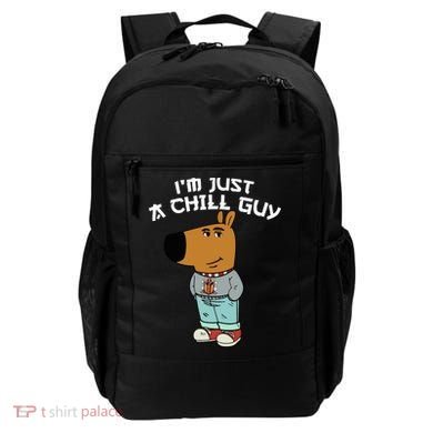 Chill Guy Meme Character Funny IM Just A Chill Guy Dog Backpack