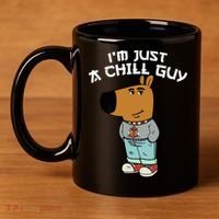 Chill Guy Meme Character Funny IM Just A Chill Guy Dog 11oz C Handle Ceramic Mug thumb 4