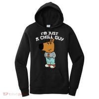 Chill Guy Meme Character Funny IM Just A Chill Guy Dog Women's Hoodie thumb 0