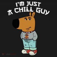 Chill Guy Meme Character Funny IM Just A Chill Guy Dog Women's Hoodie thumb 2