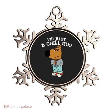 Chill Guy Meme Character Funny IM Just A Chill Guy Dog Ornament