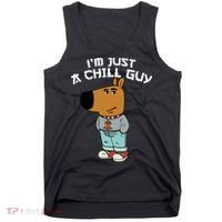 Chill Guy Meme Character Funny IM Just A Chill Guy Dog Tank Top thumb 0