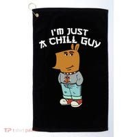 Chill Guy Meme Character Funny IM Just A Chill Guy Dog Golf Towel thumb 0