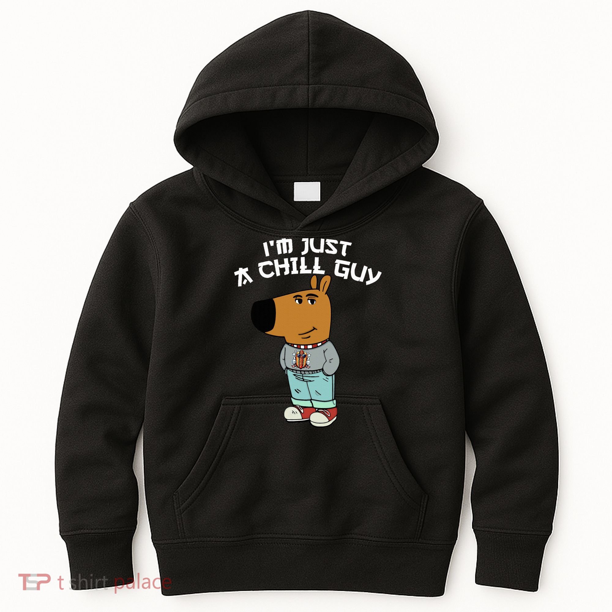 Chill Guy Meme Character Funny IM Just A Chill Guy Dog Kids Hoodie