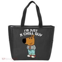 Chill Guy Meme Character Funny IM Just A Chill Guy Dog Tote Bag thumb 0