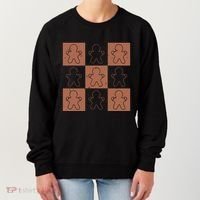 Checkered Gingerbread Man Retro Women's Sweatshirt thumb 0