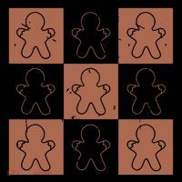Checkered Gingerbread Man Retro Tote Bag thumb 4