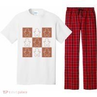 Checkered Gingerbread Man Retro Pajama Set thumb 0