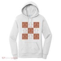 Checkered Gingerbread Man Retro Women's Hoodie thumb 0