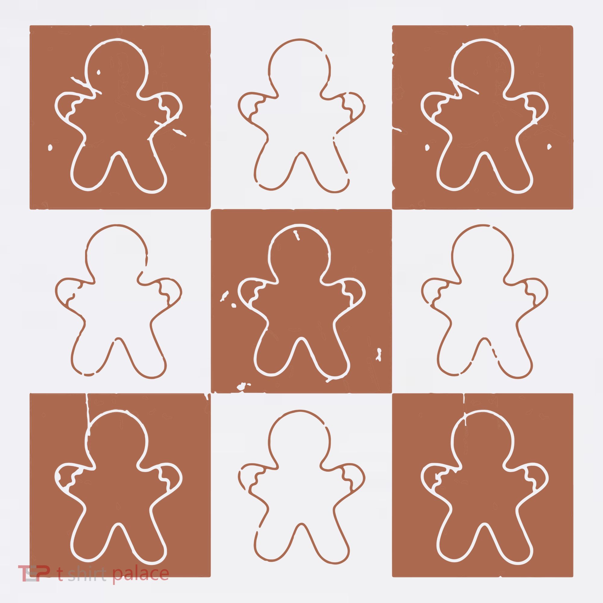 Checkered Gingerbread Man Retro Hat