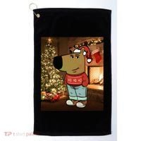 Chill Guy Meme Costume Funny Chill Guy Meme Golf Towel thumb 0