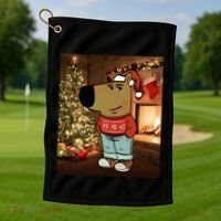Chill Guy Meme Costume Funny Chill Guy Meme Golf Towel thumb 1