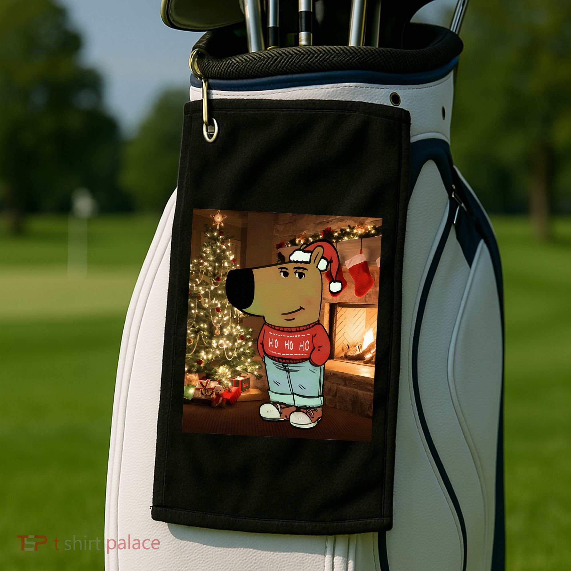 Chill Guy Meme Costume Funny Chill Guy Meme Golf Towel