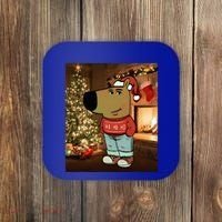 Chill Guy Meme Costume Funny Chill Guy Meme Coaster thumb 0