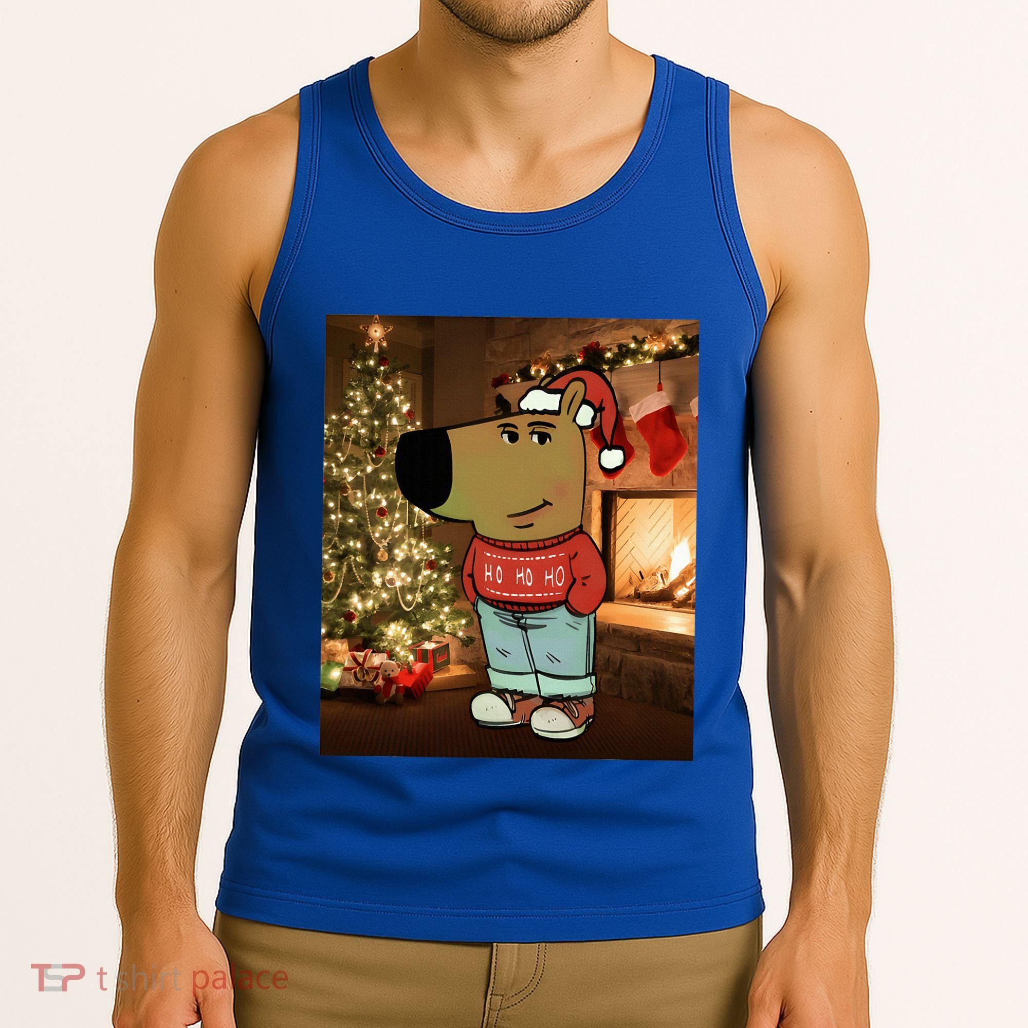 Chill Guy Meme Costume Funny Chill Guy Meme Tank Top