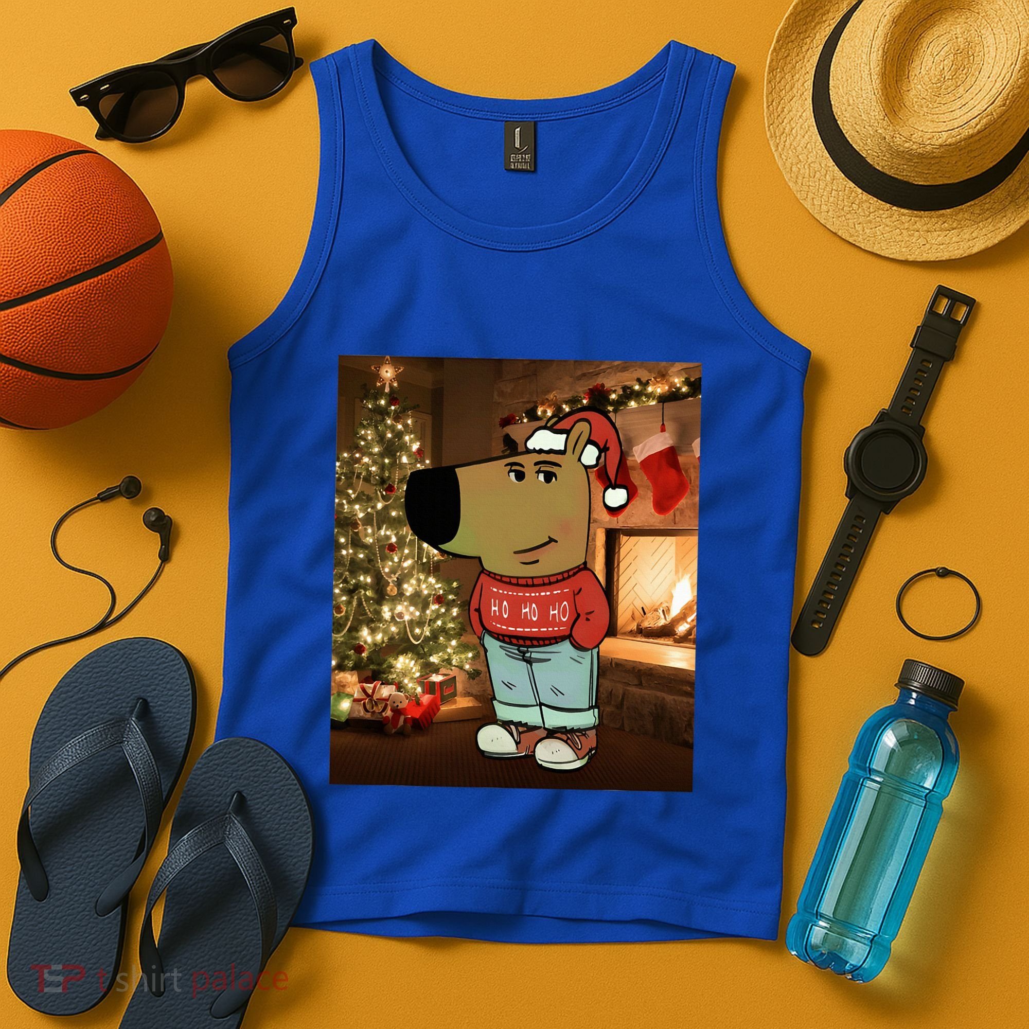 Chill Guy Meme Costume Funny Chill Guy Meme Tank Top