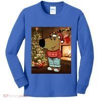 Chill Guy Meme Costume Funny Chill Guy Meme Kids Long Sleeve Shirt thumb 0