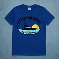 Captain Grandpa My Boat My Rules Yacht Boating Lover Retro Gift T-Shirt thumb 5