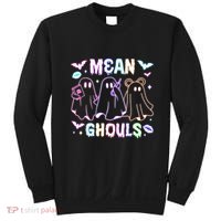 Cute Ghost Mean Ghouls Funny Halloween Costume Spooky Season Sweatshirt thumb 0