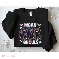 Cute Ghost Mean Ghouls Funny Halloween Costume Spooky Season Sweatshirt thumb 2