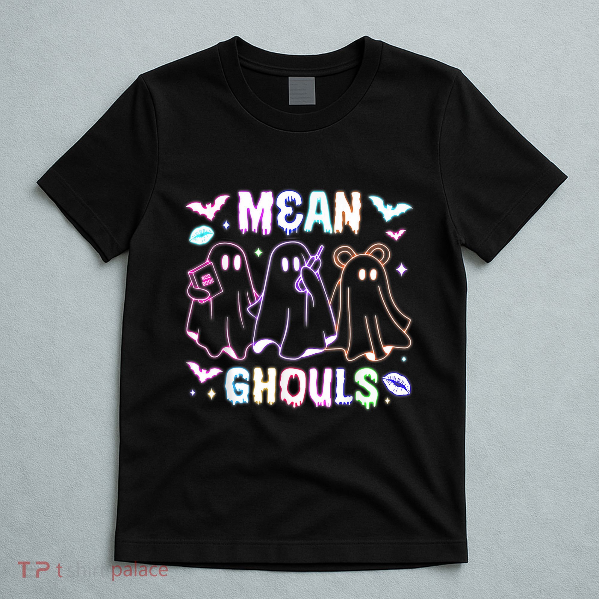 Cute Ghost Mean Ghouls Funny Halloween Costume Spooky Season T-Shirt