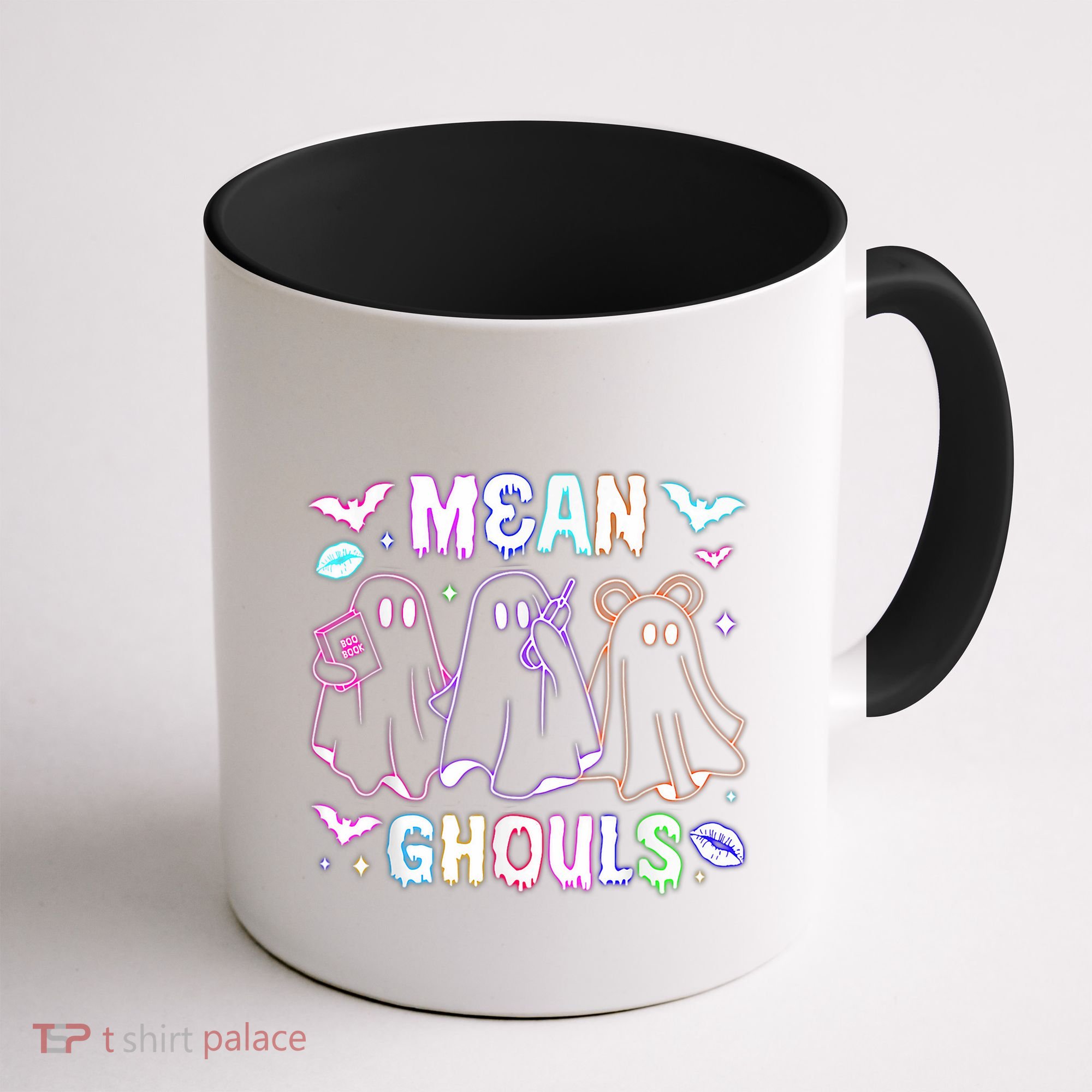 Cute Ghost Mean Ghouls Funny Halloween Costume Spooky Season Coffee Mug