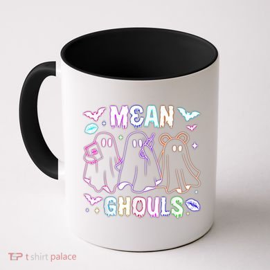 Cute Ghost Mean Ghouls Funny Halloween Costume Spooky Season Coffee Mug