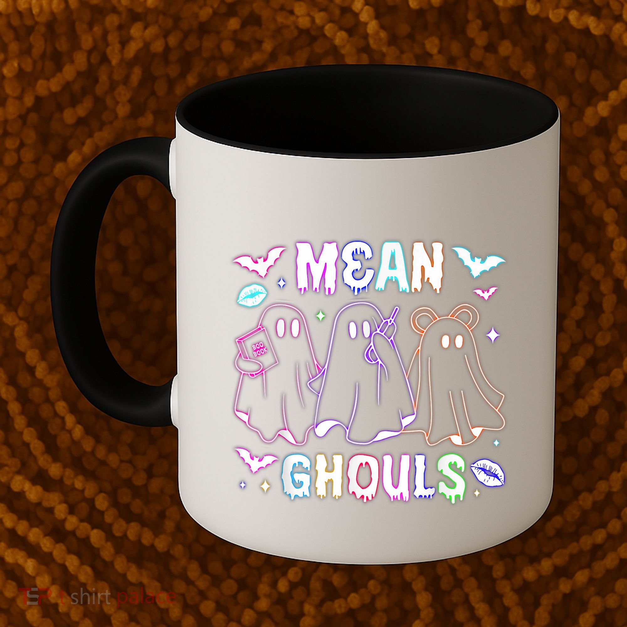 Cute Ghost Mean Ghouls Funny Halloween Costume Spooky Season Coffee Mug